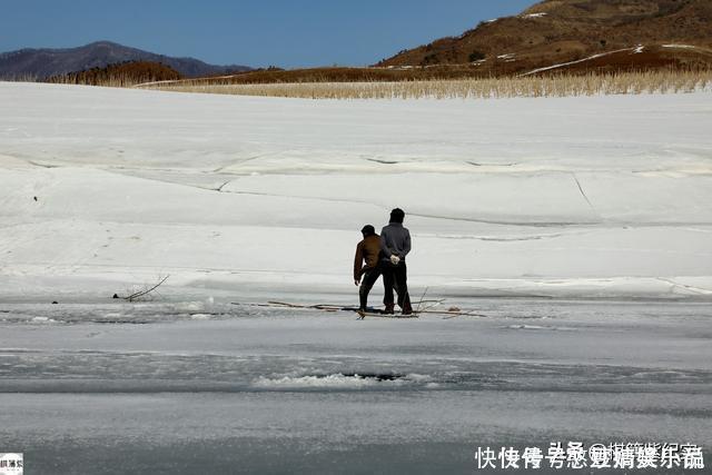 人家|鸭绿江畔村子仅1户人家，雪山上放牛，冬天上山砍柴