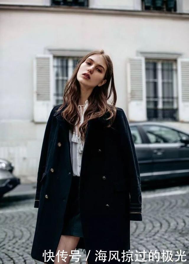 外套|外套穿搭经典的黑色外套,秋冬怎么穿才能气质不沉闷!