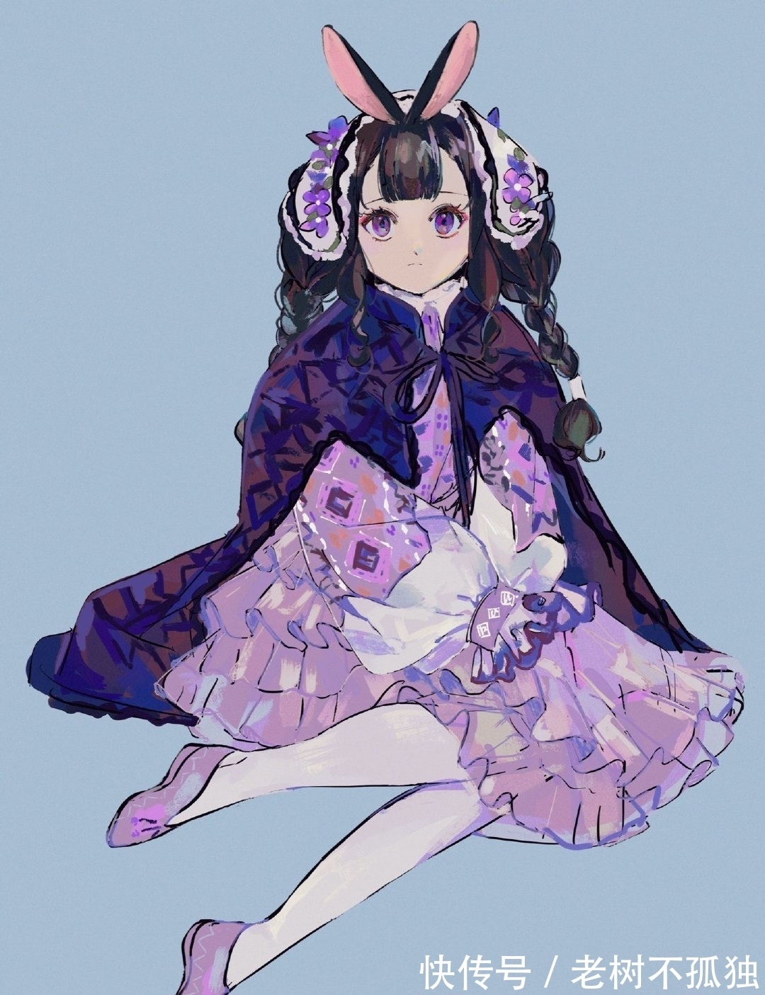 人物插画|唯美的萝莉人物角色手绘,线条随意却很轻快