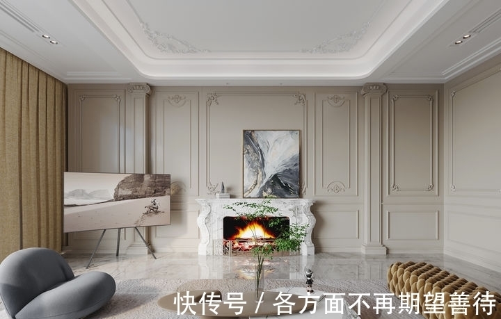 南通品清别墅装饰|440㎡现代美式别墅 | 高饱和度