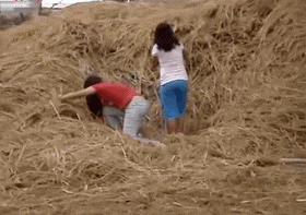 |搞笑GIF:一转身美美哒