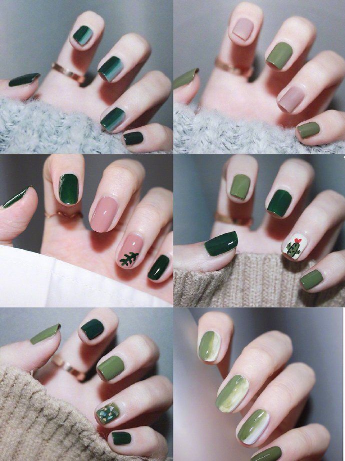 千万不要做牛油果色美甲！因为你会发现太显手白，太好看了