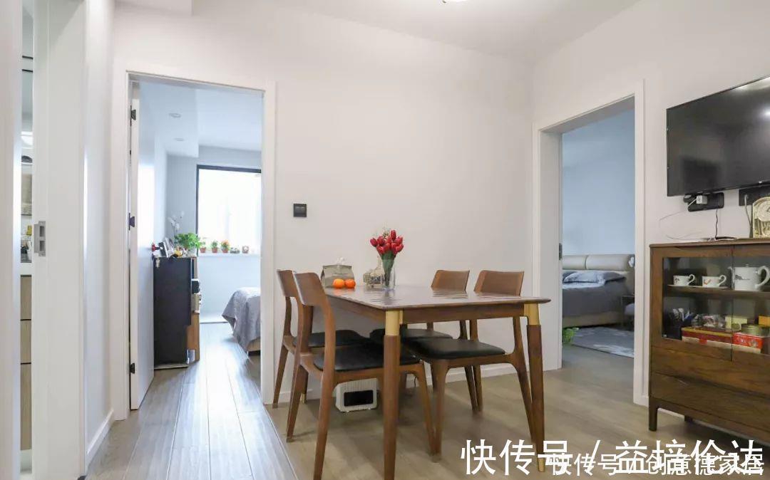 主卧|59㎡小两居,客餐厅合并功能叠加,中岛式厨房收纳满分,超实用!