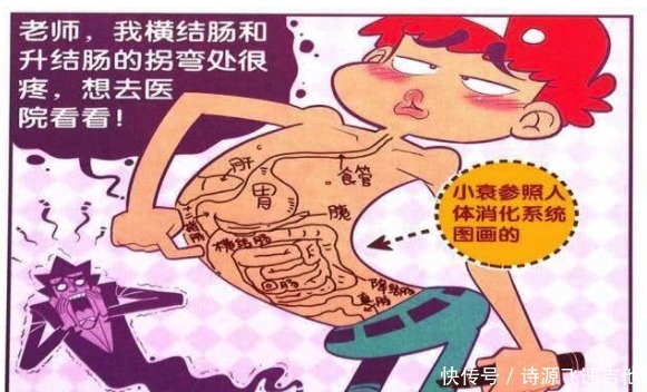 人体|笑看阿衰阿衰为了请假也是拼了，把“人体结构图”画在肚皮上