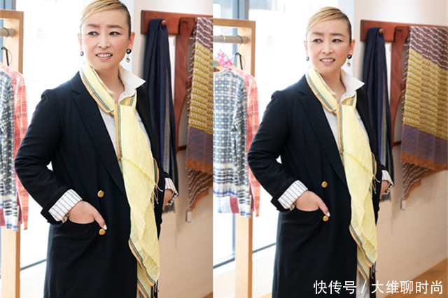春季围巾如何戴才能有别于冬天?日网教你的方法,时髦显脸小