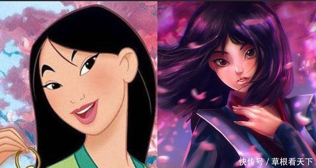 人画|如果迪士尼公主是日本人画的,艾莎变美了!花木兰让人惊艳!
