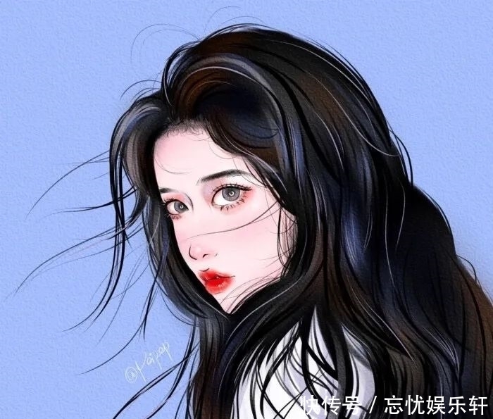 找了好久才找到的一组绝美手绘女头!