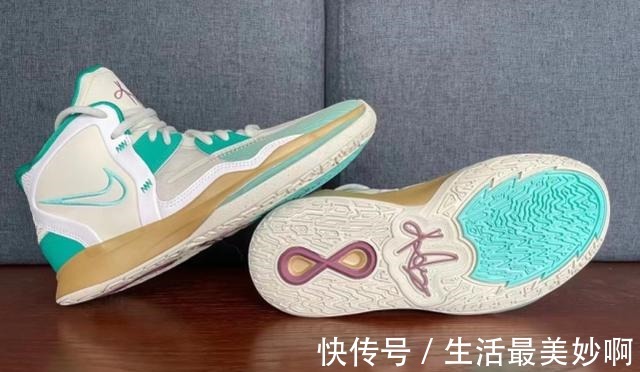 篮球鞋 欧文8代高清大图曝光!迷彩配色拯救颜值,中底变薄实战利器!
