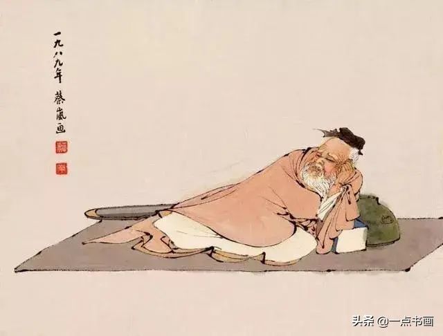 白描！他的白描被评为“当代第一”，画仕女独辟蹊径