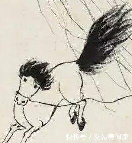 春柳奔马|齐白石画“梳中分”的马,为何值1380万?放大后发现秘密!
