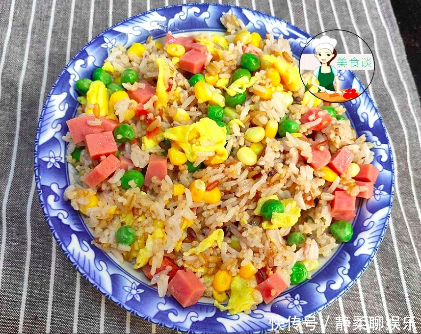 入味|蛋炒饭此做法,米饭颗粒分明,Q弹入味,10分钟上桌,简单又营养