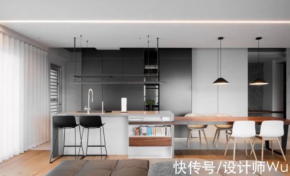 实用|4种吧台收纳术，让开放式厨房实用度翻倍