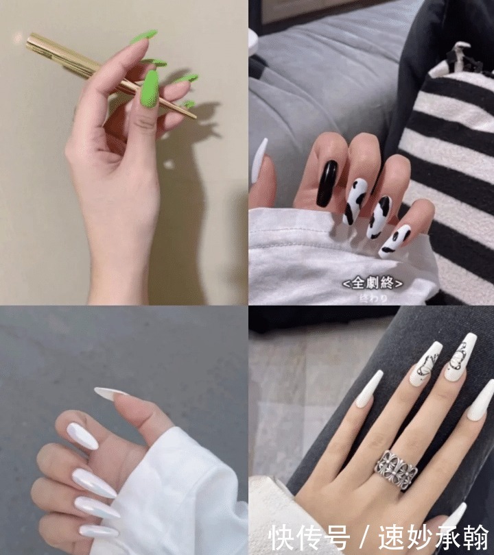 风格超酷的欧美风美甲，拿图去做！