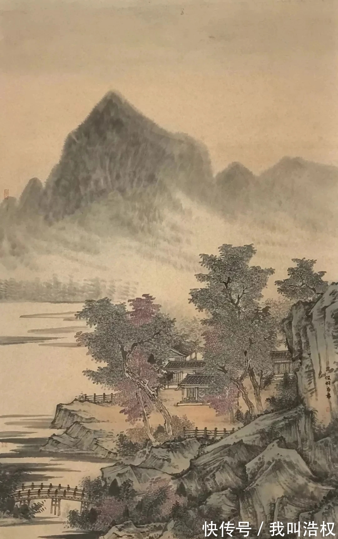 房军#工写之间,山东画院房军山水画