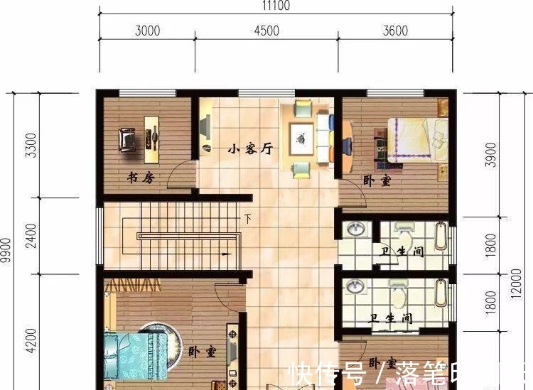农村|造价18万的两栋小别墅,带走廊设计,为农村生活量身定制!