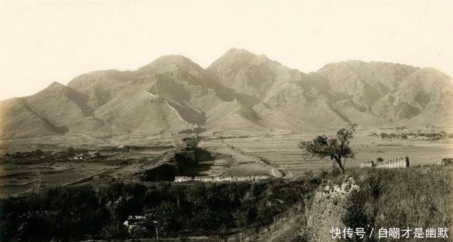 旧照|1929年河北秦皇岛风景名胜旧照，残破的角山长城与雄伟的山海关