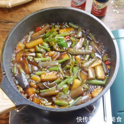 饭菜|茄子烧豆角干饭人的无敌下饭菜
