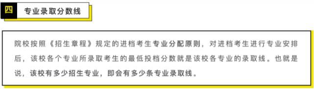 高考常见的7种分数线解读，志愿填报参考