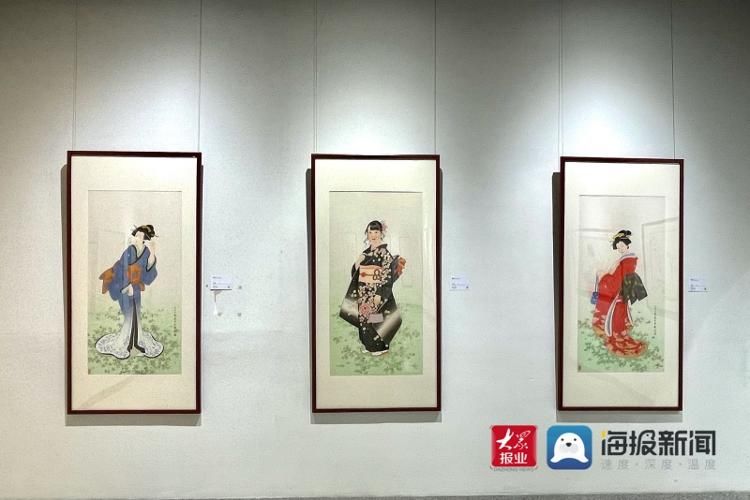 调琴啜茗图|传统工笔仕女画传承人秦生及弟子作品展在青岛金石博物馆开幕