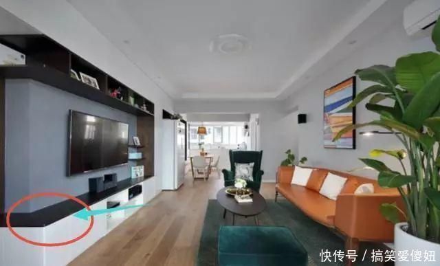 餐厅|129㎡新房，电视柜设“小转角”，太聪明了，餐厅设计更实用！