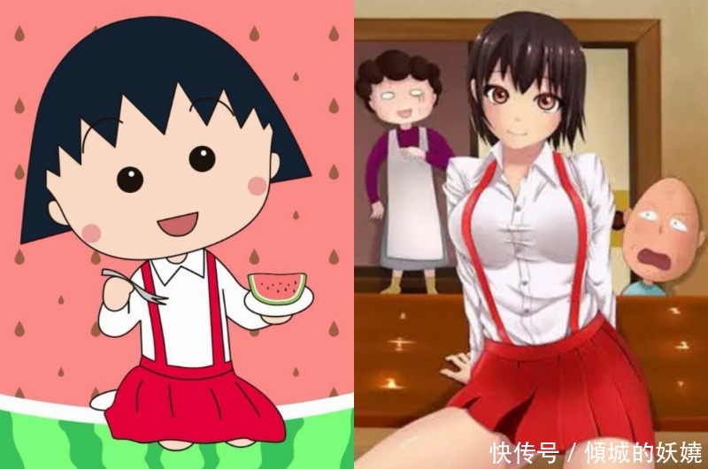 动漫中小女孩“长大”后，静香性感，蓝兔优雅，美羊羊变女神