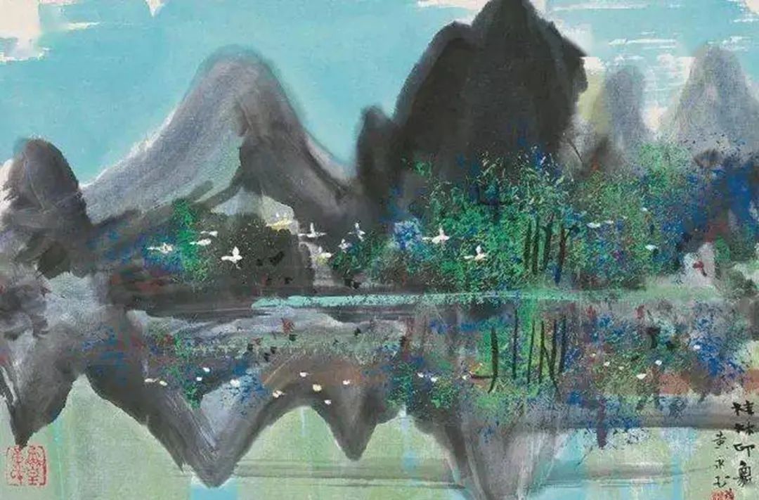 黄永玉|擅长山水画的黄永玉,作品精益求精,在绘画界的名气很大