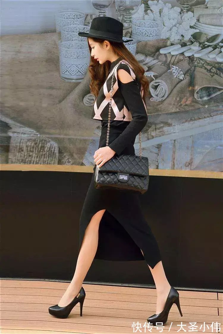 性感 美女街拍:时尚高跟鞋穿搭,塑造性感又有型的身姿