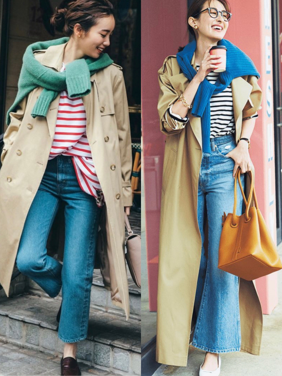 衬衫 早秋季节,“风衣的高级穿法”是这样的,搭配衬衫利落又有气场