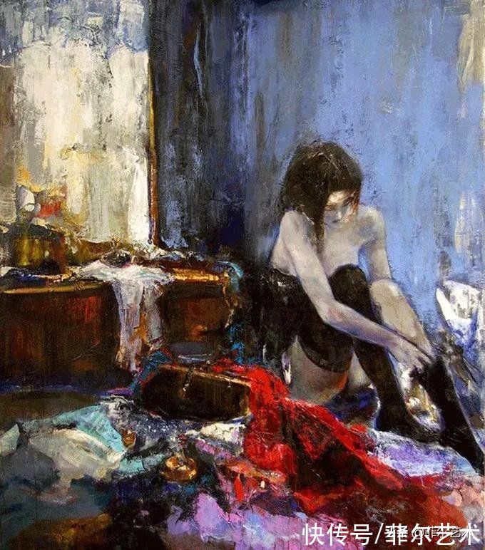 雷兹尼琴科！乌克兰著名画家谢里·雷兹尼琴科人物油画作品欣赏