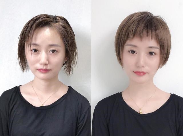直发 剪对发型,堪比整容,普通人也能变气质女神,美到自己都笑了