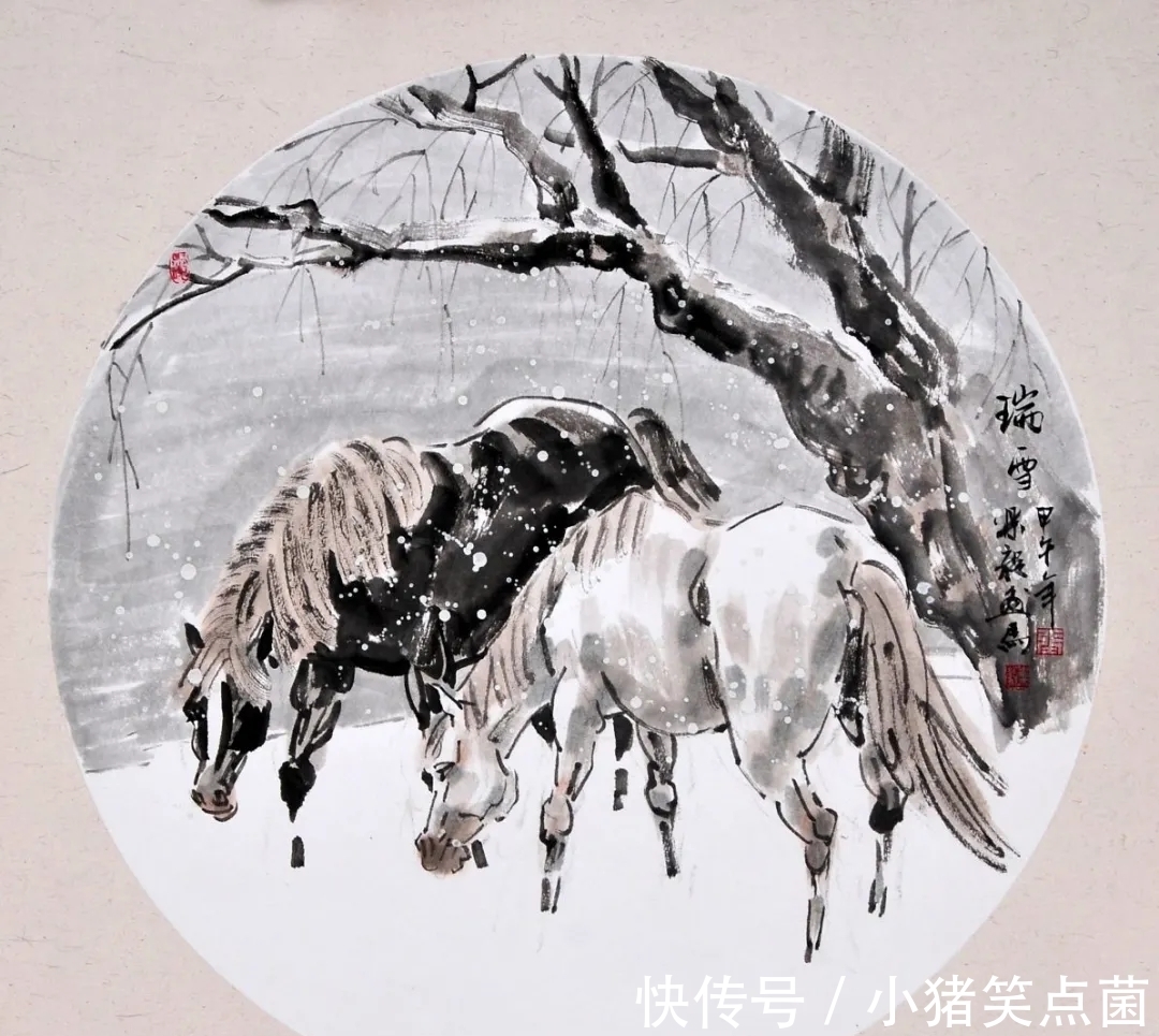 人观|他笔下的骏马,作品不落俗套,让人观之如闻其声