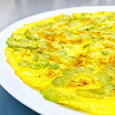 苦瓜|蒜香苦瓜煎鸡蛋
