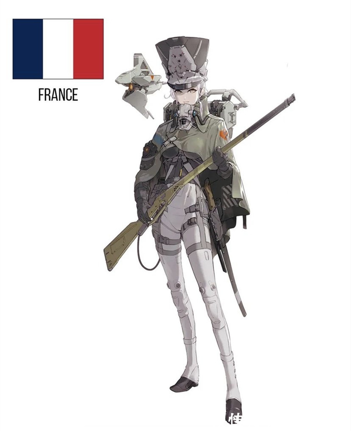 国旗|漫画拟人化成为军娘,欧洲还停留在近代,我们的火箭都已经起飞了