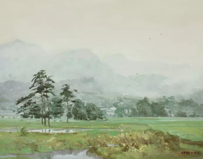 笔触|国画意境,油画笔触——石建都 笔下清新唯美的诗意油画