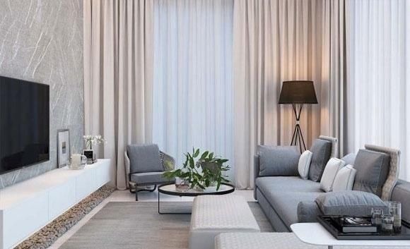 三房|全屋平面吊顶真不错,餐厅包进厨房更实用,很高级的三房装修设计