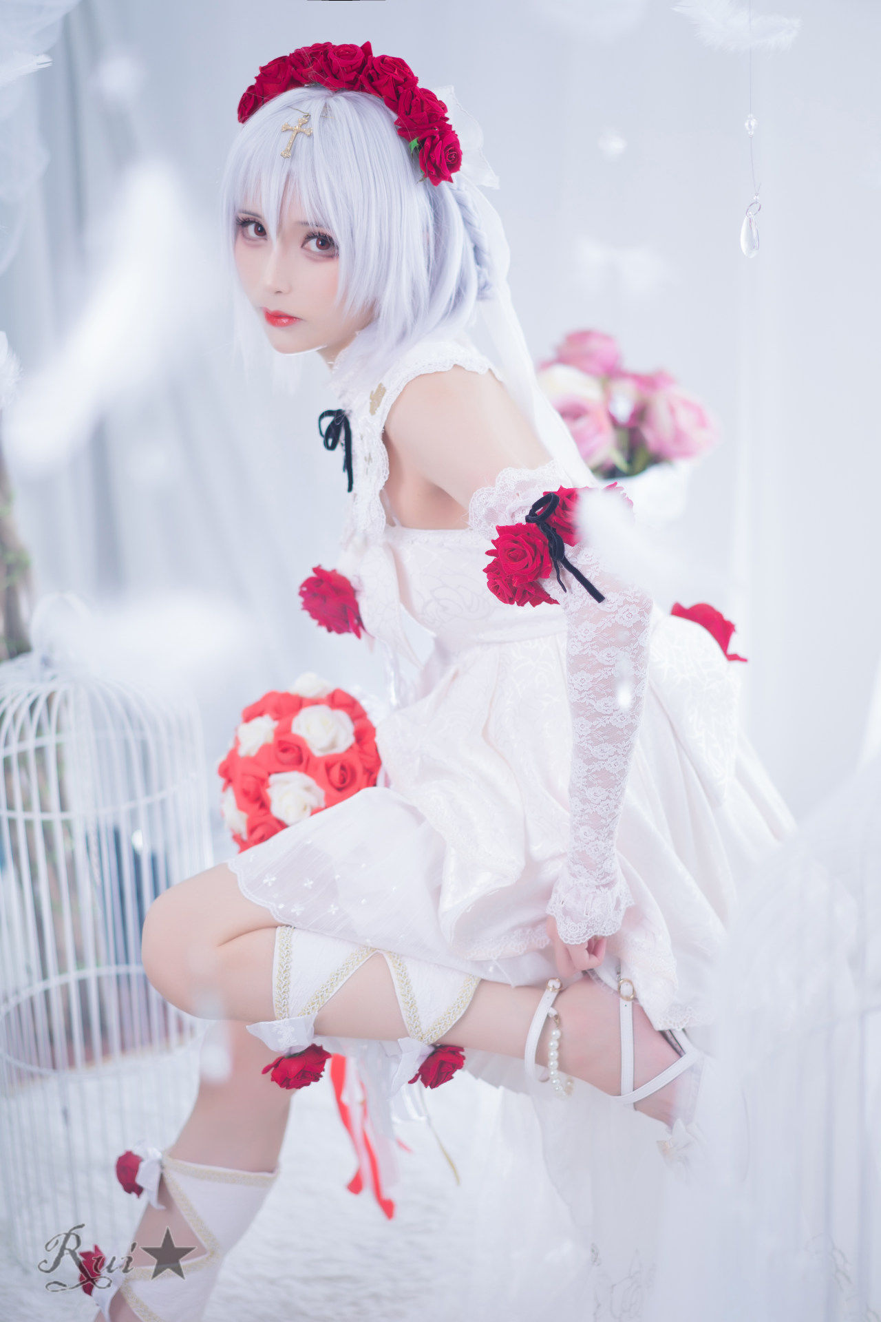 德丽莎|《崩坏三》德丽莎月下初拥cosplay