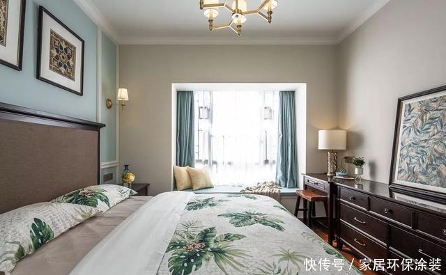 榻榻米|120㎡三室改四室，看起来比140㎡的还要大，经典美式风格太好看了