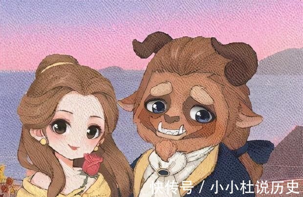公主|迪士尼公主情侣头像,公主们都有属于她的王子,艾莎却有些不对劲