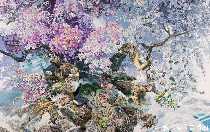 钢笔|日本“天才”画家用三年画了一幅画,网友看后密集恐惧症者慎入