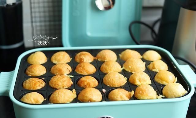 风靡小吃街的章鱼小丸子,在家自己做,超简单,一次就成功了