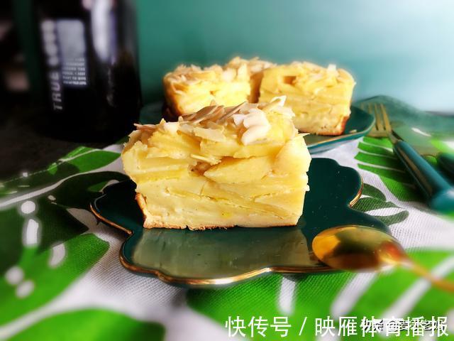 搅拌均匀|天冷苹果吃不完,那就做个香甜的千层蛋糕,少油少糖,做法特简单