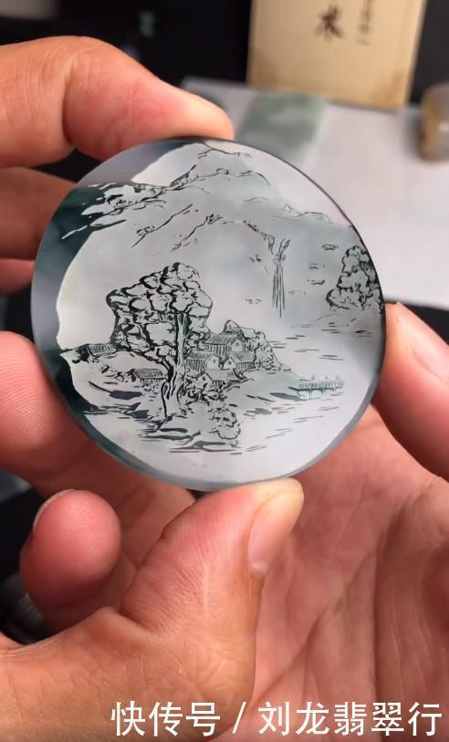 手镯&一块兰花呆板的手镯心,定制一幅天然水墨画,最终力挽狂澜!