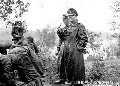 骷髅师|二战老照片:即将被活埋的苏联战俘,上前线指挥战斗的德军师长!