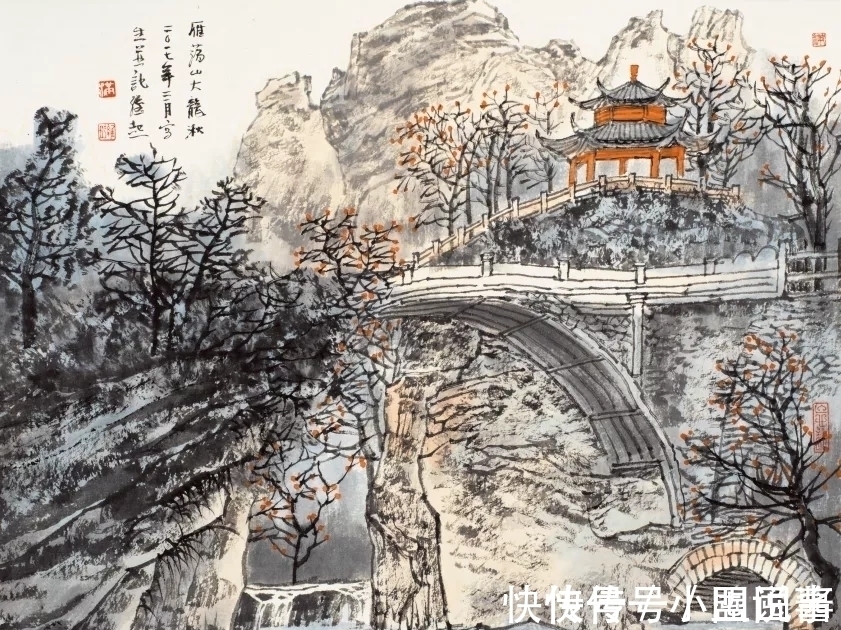 满维起@中国水墨画院|老骥伏枥,总有新意,满维起山水写生新作