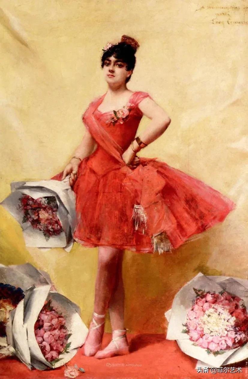 肖像@法国学院派著名画家科默尔,笔下的美丽女性犹如天使下凡