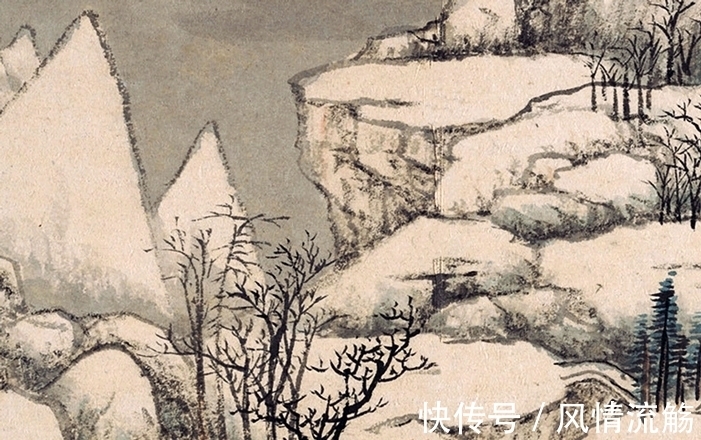 山水&状元画家,乾隆近臣,钱维城绘《冬日山水》