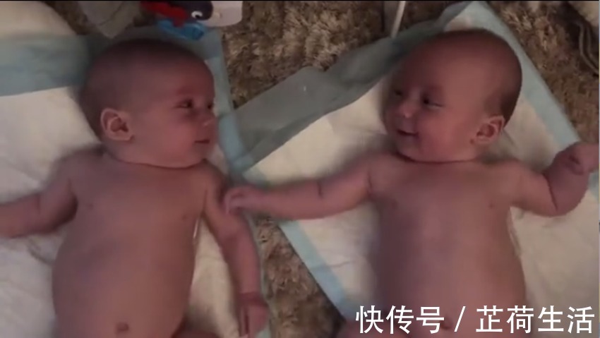 qiu|四个月大的双胞胎宝宝愉快的聊天火了,网友:这交流的真毫无障碍
