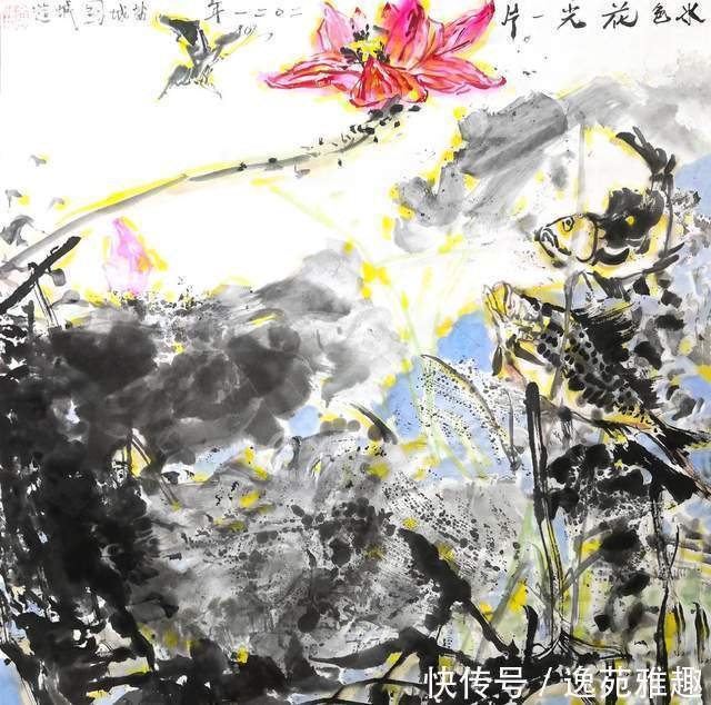 x90@「画作欣赏」岁华绘花又绘鸟，时光爱鸟更爱人，余国城画作欣赏