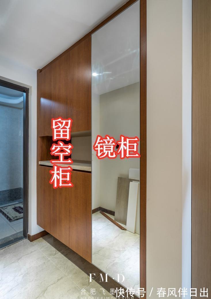 内嵌|长条形或无玄关户型:进门就设“双玄关柜”,内嵌安装,不占一㎡