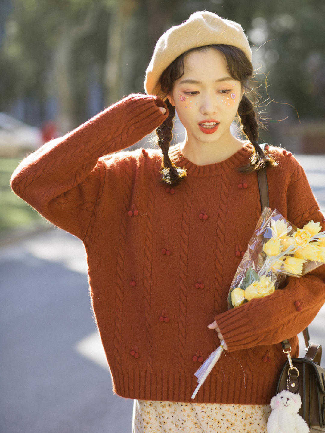 毛衣|最近秋冬有种火叫毛衣+半裙,照着穿都好看,温暖了整个秋冬,太洋气了